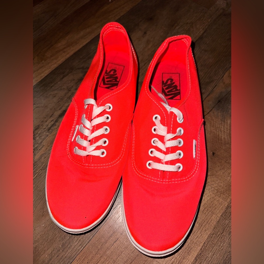 Neon Coral Vans